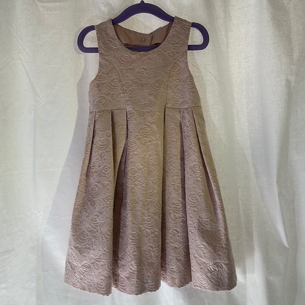Catherine Malandrino Pink Rose Pattern Formal Dress 4T